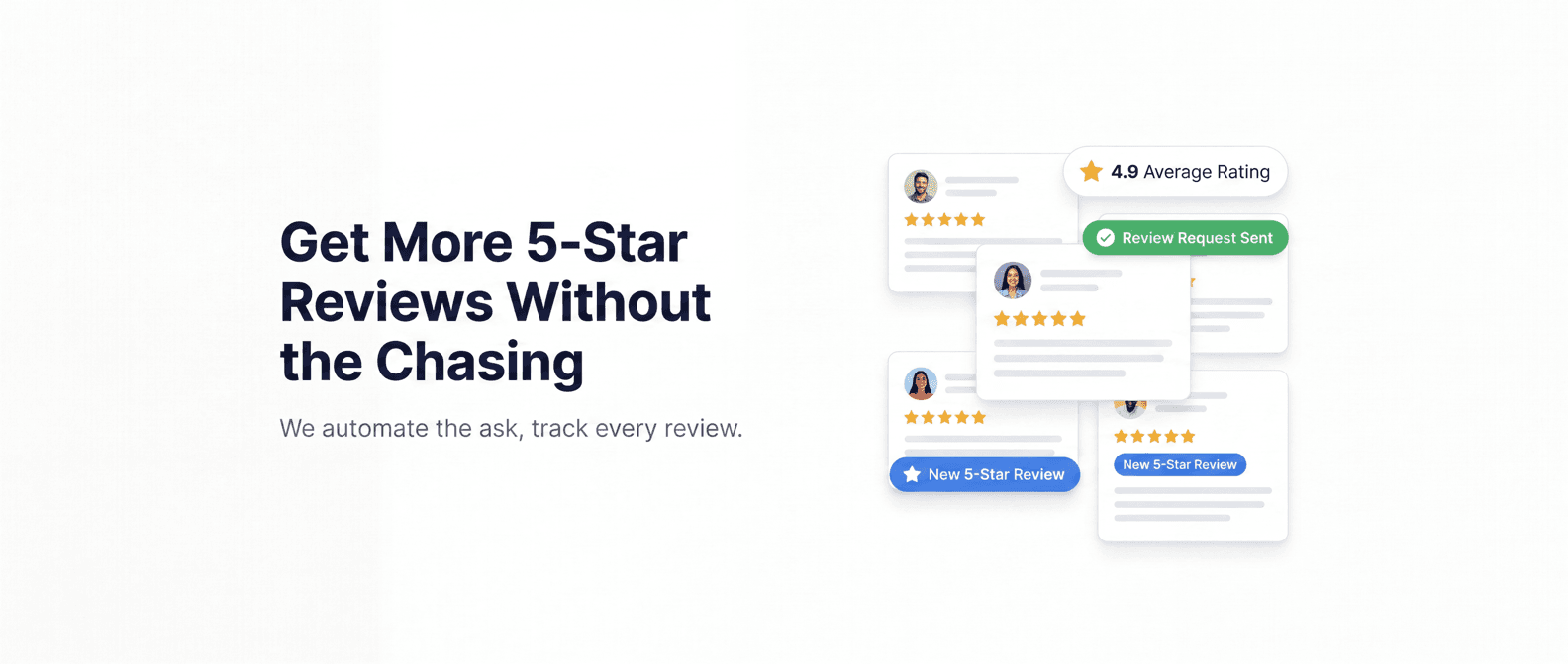 Review management: get more 5-star reviews without the chasing